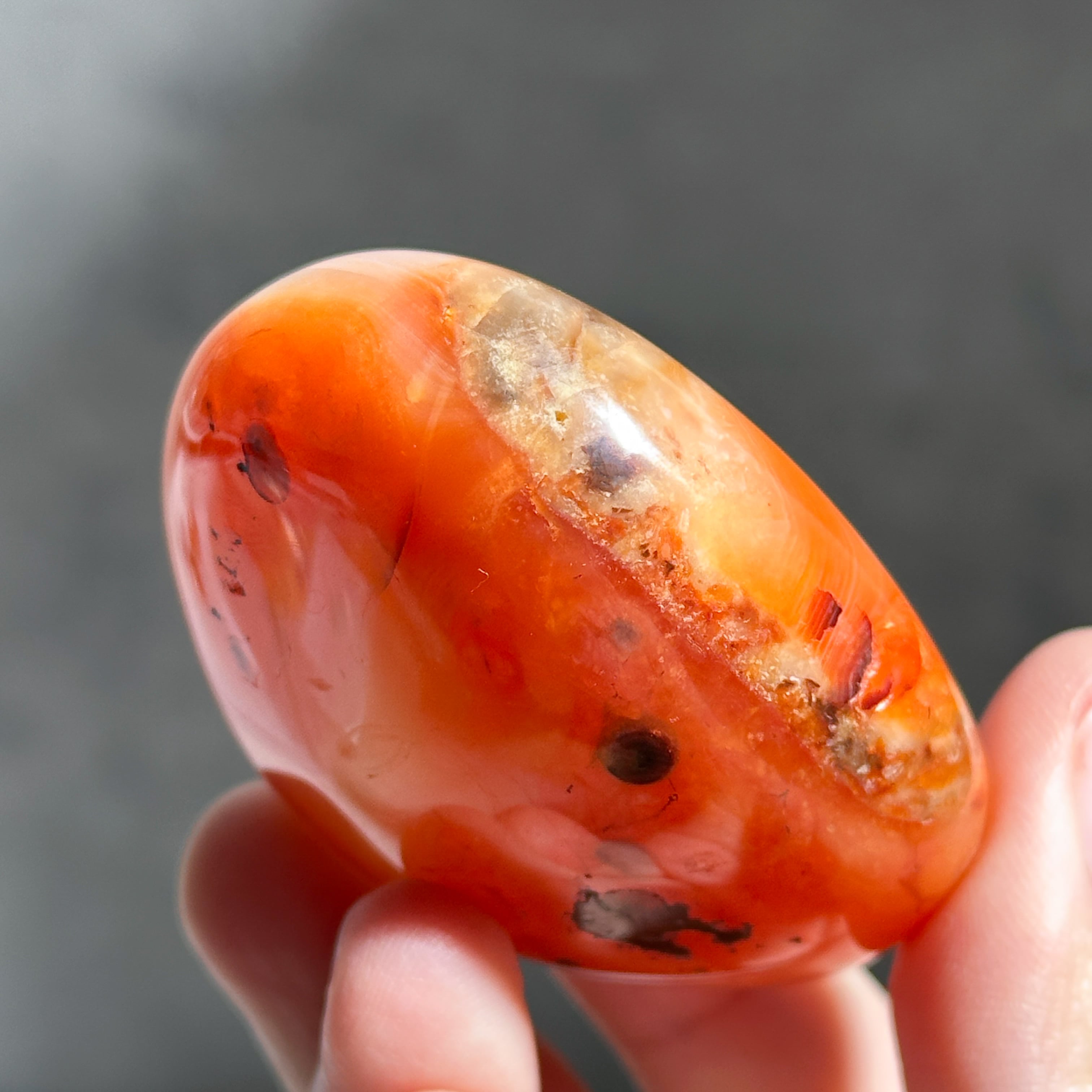 カーネリアン パーム 23♢ Carnelian ♢天然石・鉱物・パワーストーン