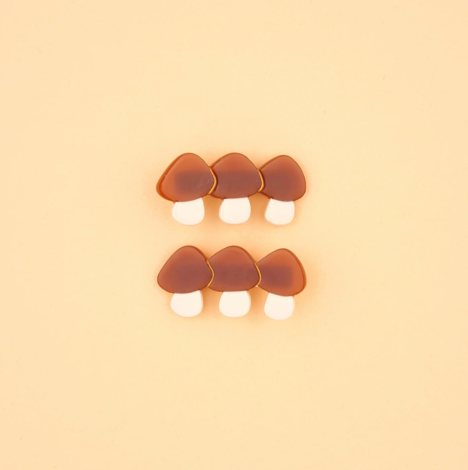 【Coucou Suzette Once upon a time collection-Bolete Mushrooms Hair Clip set-】