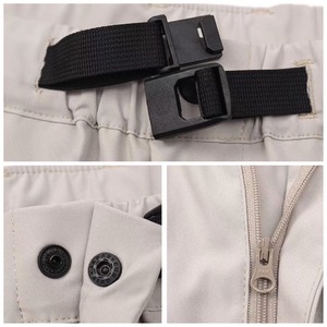 Buckle belt wide pants 1420