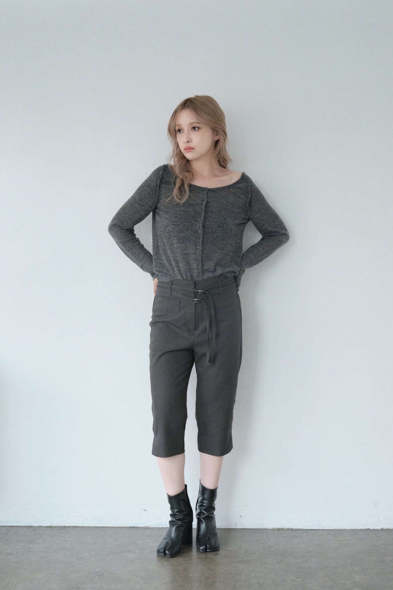 Double Belt Bermuda Pants/ダブルベルトバルミューダパンツ