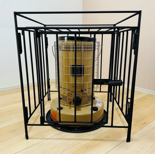 トヨトミ KS-67H対応 ストーブガード 工房金魚アイアンシリーズ 艶消し