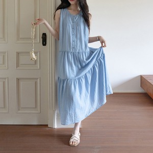 tiered sleeveless dress