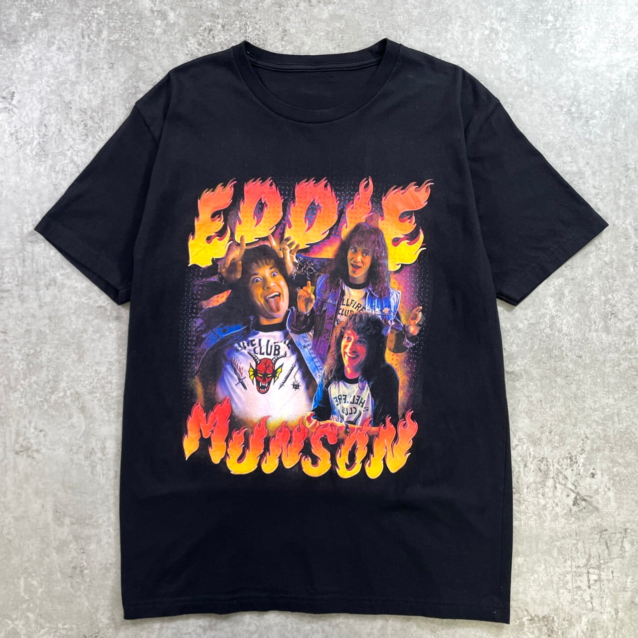 キザイアジョーンズ　フォトTシャツ 黒　Ｌ　ヴィンテージ 00年代 KISS キッス ジーンシモンズ バンドTシャツ メンズXL 古着
