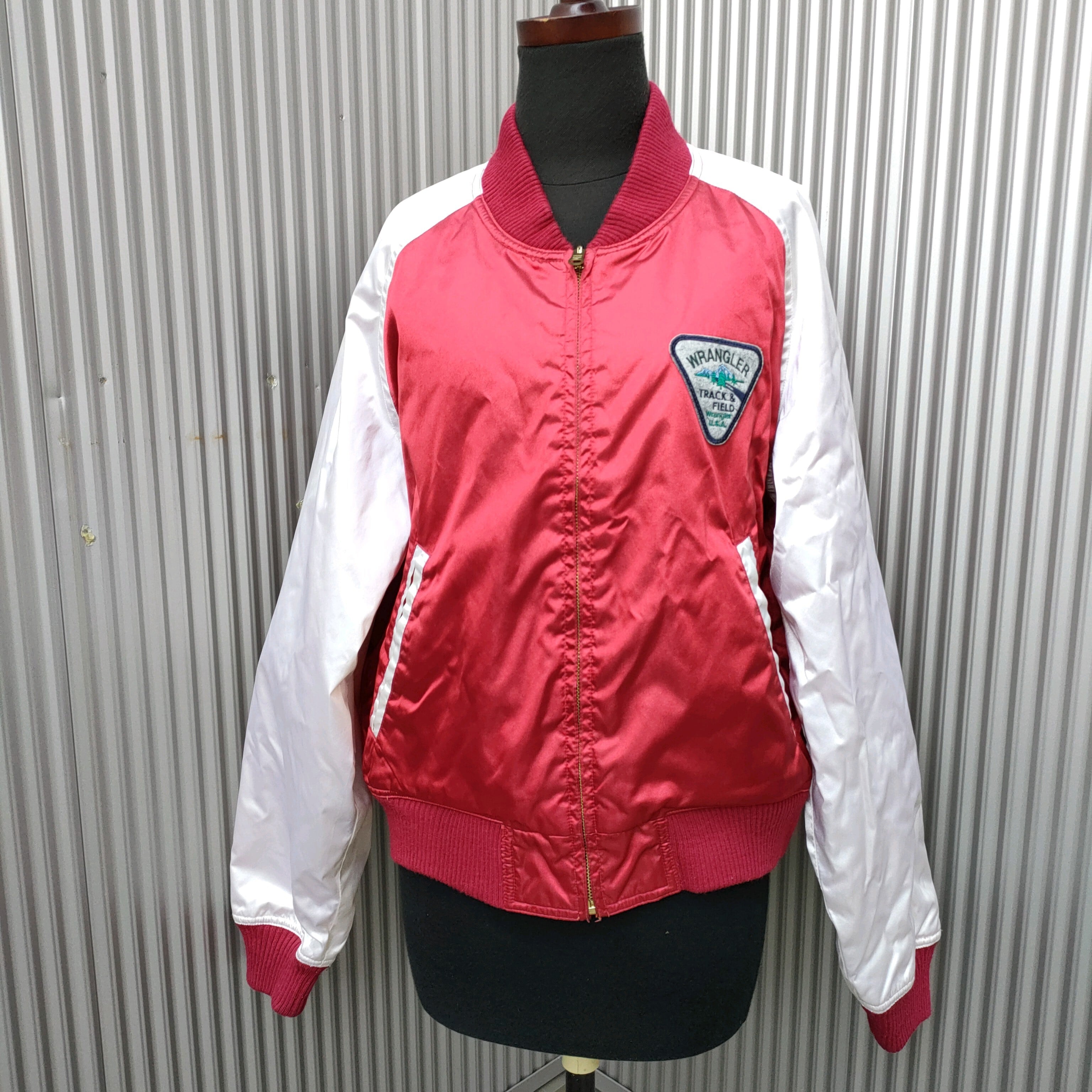 【70s/80s/90s】ラングラースポーツWrangler  SPORT/ヴィンテージ/ビンテージ/古着/リバーシブル/ボンバージャケット/キルティングジャケット/スカジャン/M/H02215/