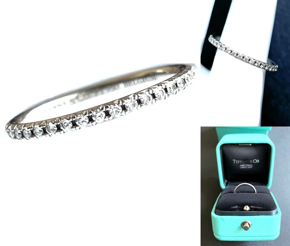 TIFFANY ティファニー フル エタニティ リング BELGIUM ダイヤモンド プラチナ メトロコレクション