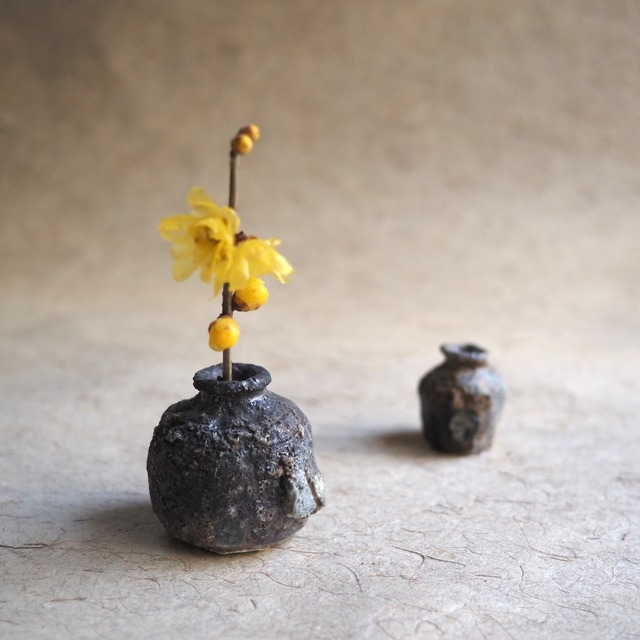 藤本　秀／焼締 蹲（小壺）⑦