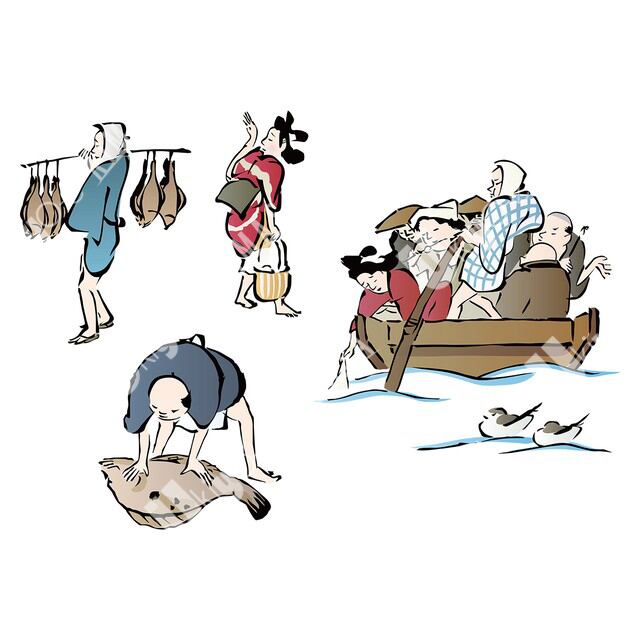 男性＆女性 その16 | 浮世絵素材専門店 KIMASA