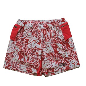 ranor(ラナー) LEAF PATTERN MIDDLE SHORTS RED