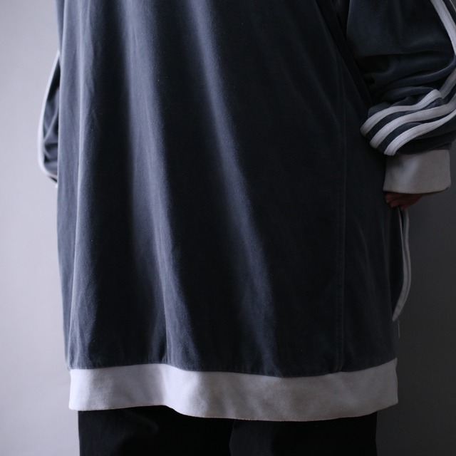 "adidas" super over silhouette velours track jacket