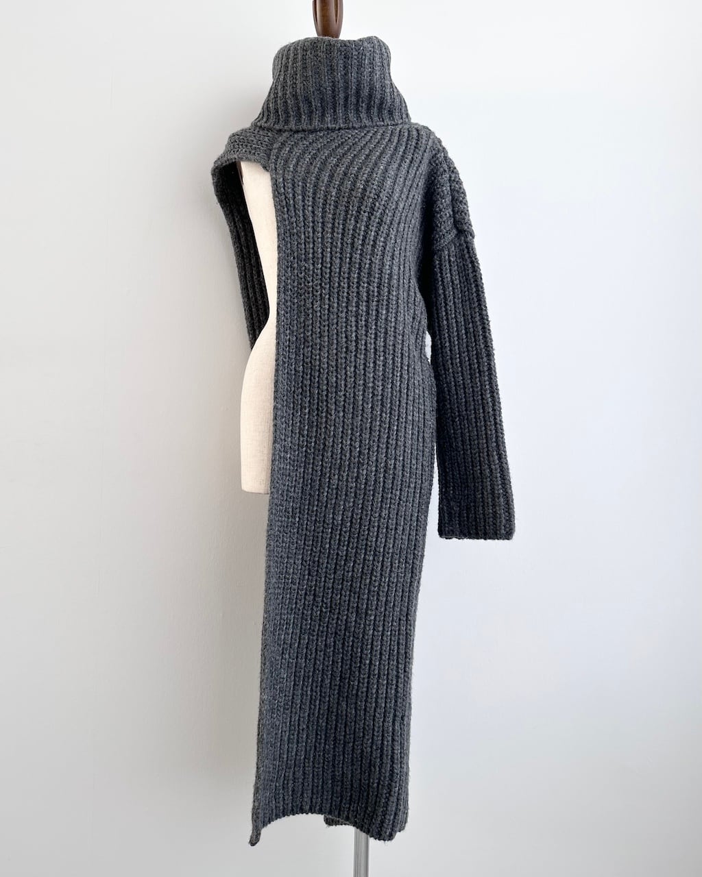 Stella McCartney アシンメトリーニット STELLA McCARTNEY ASYMMETRIC RIB KNIT DRESS | dear closet