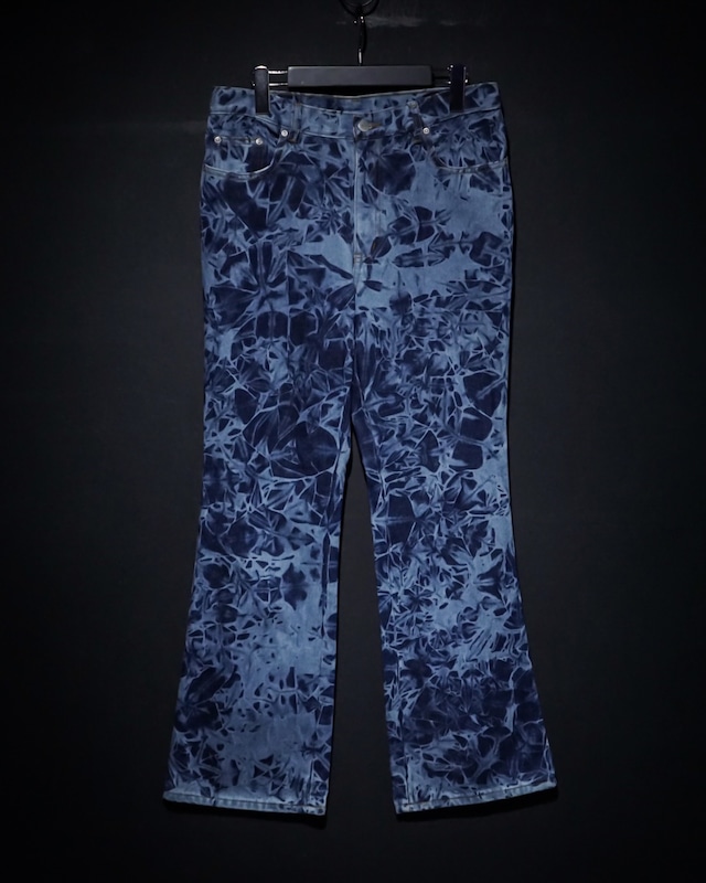 【WEAPON VINTAGE】Beautiful Bleach Loose Wide Flare Denim Pants