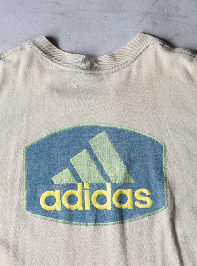 "adidas" 1990s MADE IN U.S.A. Performance logo tee