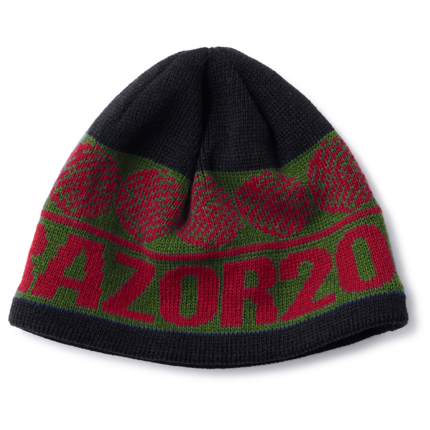 HELLRAZOR / BOARDER BEANIE / BLACK/GREEN