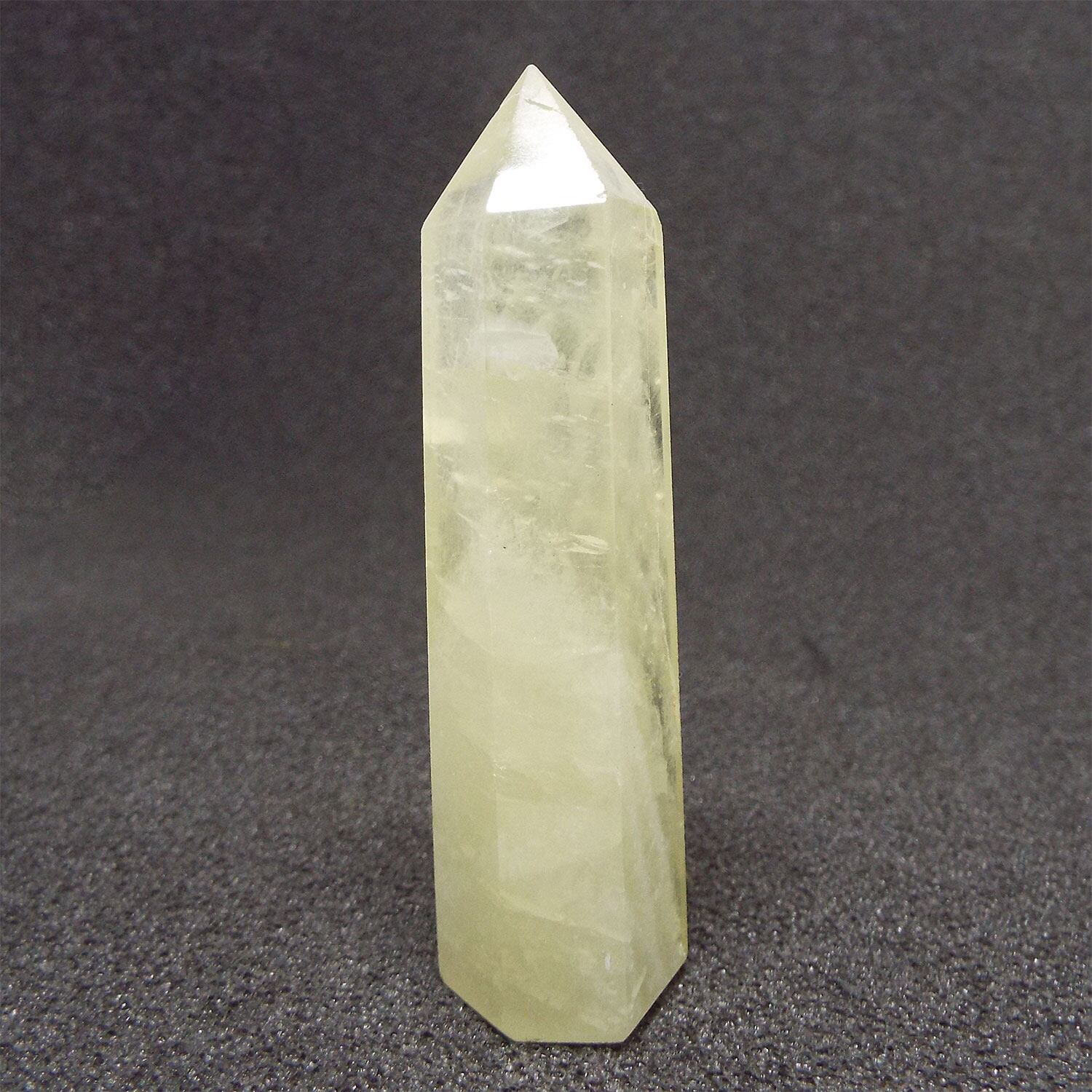 約877g 天然石 フローライト 蛍石 六角柱 ポイント 原石 置物