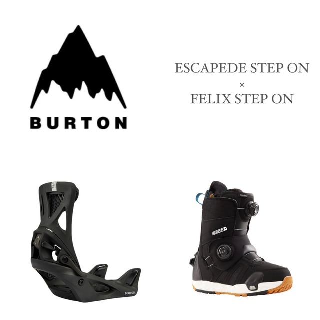 24-25モデル . BURTON .『 STEP ON SPLIT × RULER STEP ON 
