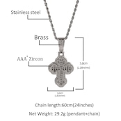 2色雲クロス ネックレス W243