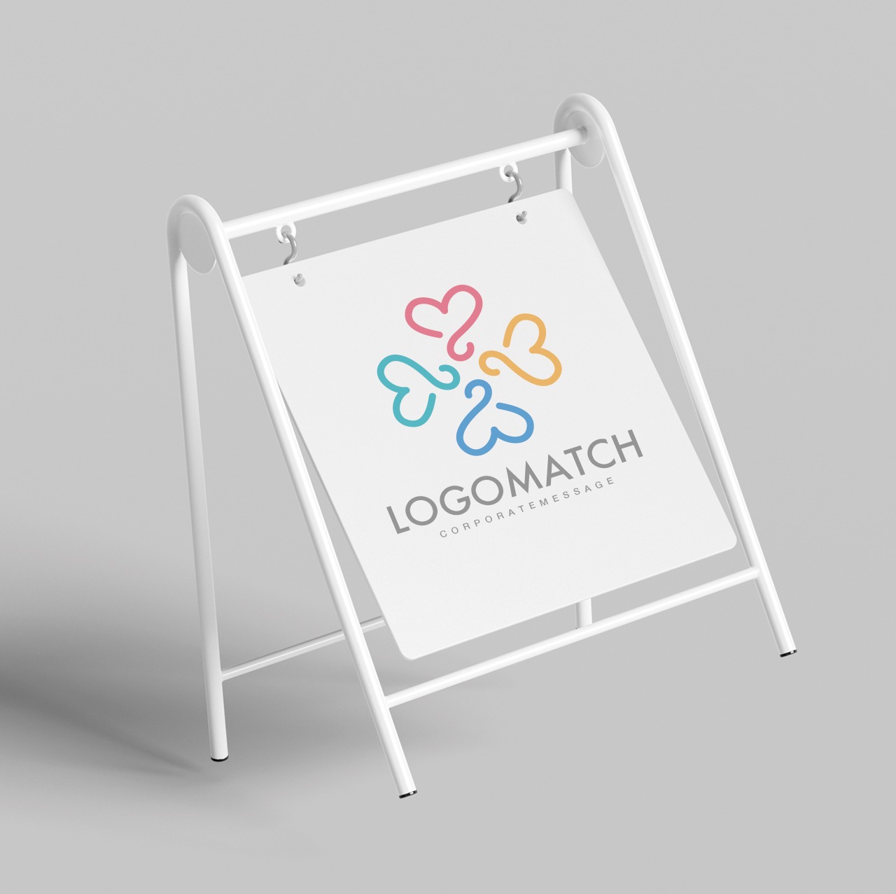 ハートのハンガーのロゴ