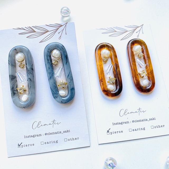 ◇S-1 ドゥルージー風チャームイヤリング