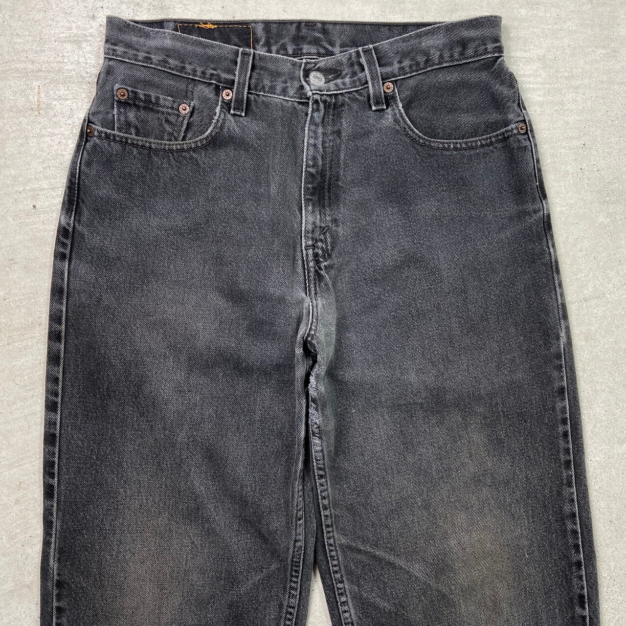 00年代 Levi's リーバイス 13709-7250 ブラックデニムパンツ ワイド