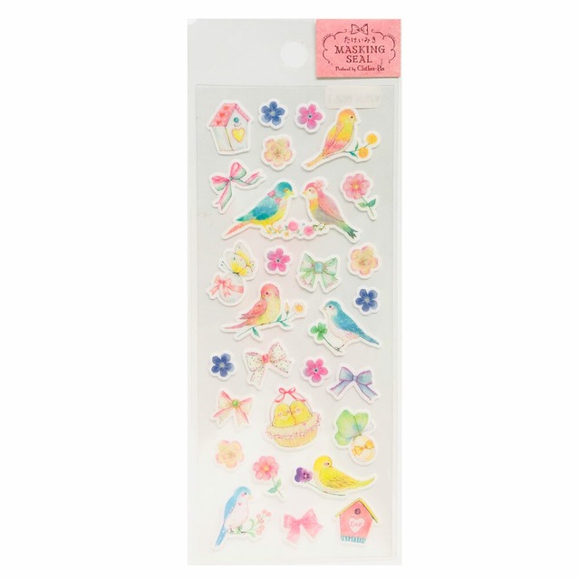 たけいみき　インコ　マスキングシール　TM01