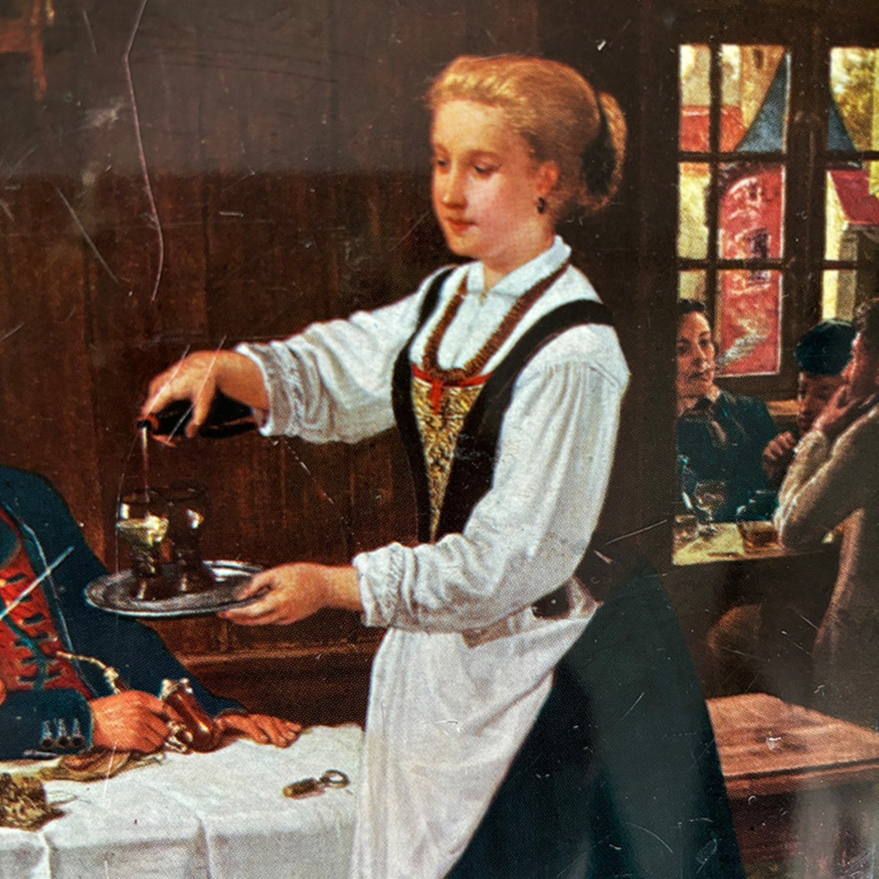 ヴィンテージ缶　お菓子缶　鍵穴あり鍵なし　ティータイム　ベルギー製 12otdz13