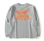 GOODHELLER " GH23AW COLLECTION  " EAGLE LOGO 9OZ HEAVY L/S TSHIRT " GRAY