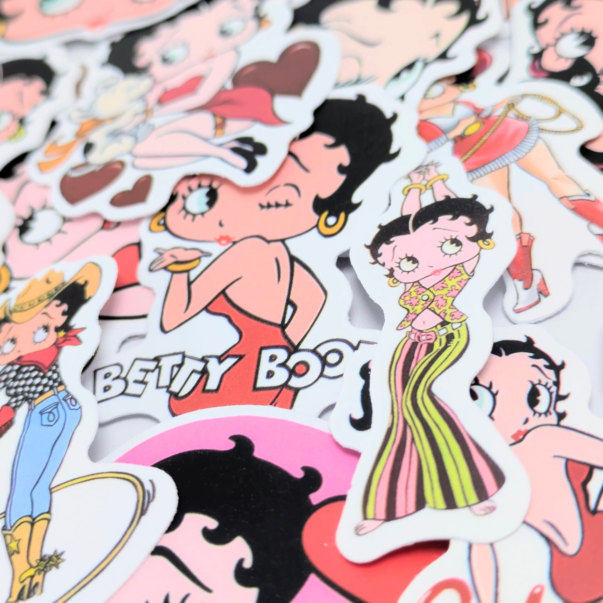 送料無料！【 Betty Boop（ベティブープ） 】 STICKER（ステッカー）50枚SET　〚アメリカン雑貨 アメトイ〛