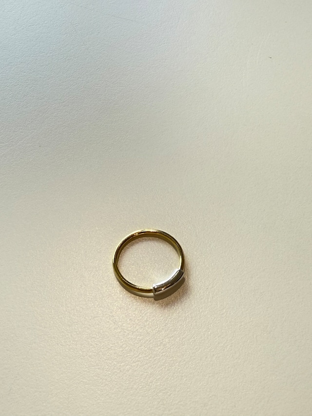 Valentine/Bi-color Pipe Ring Gold base