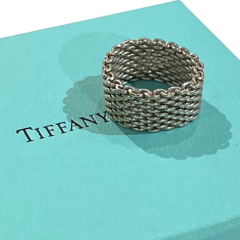 TIFFANY＆CO. 】2193 TIFFANY&CO 17号 サマセットメッシュリング