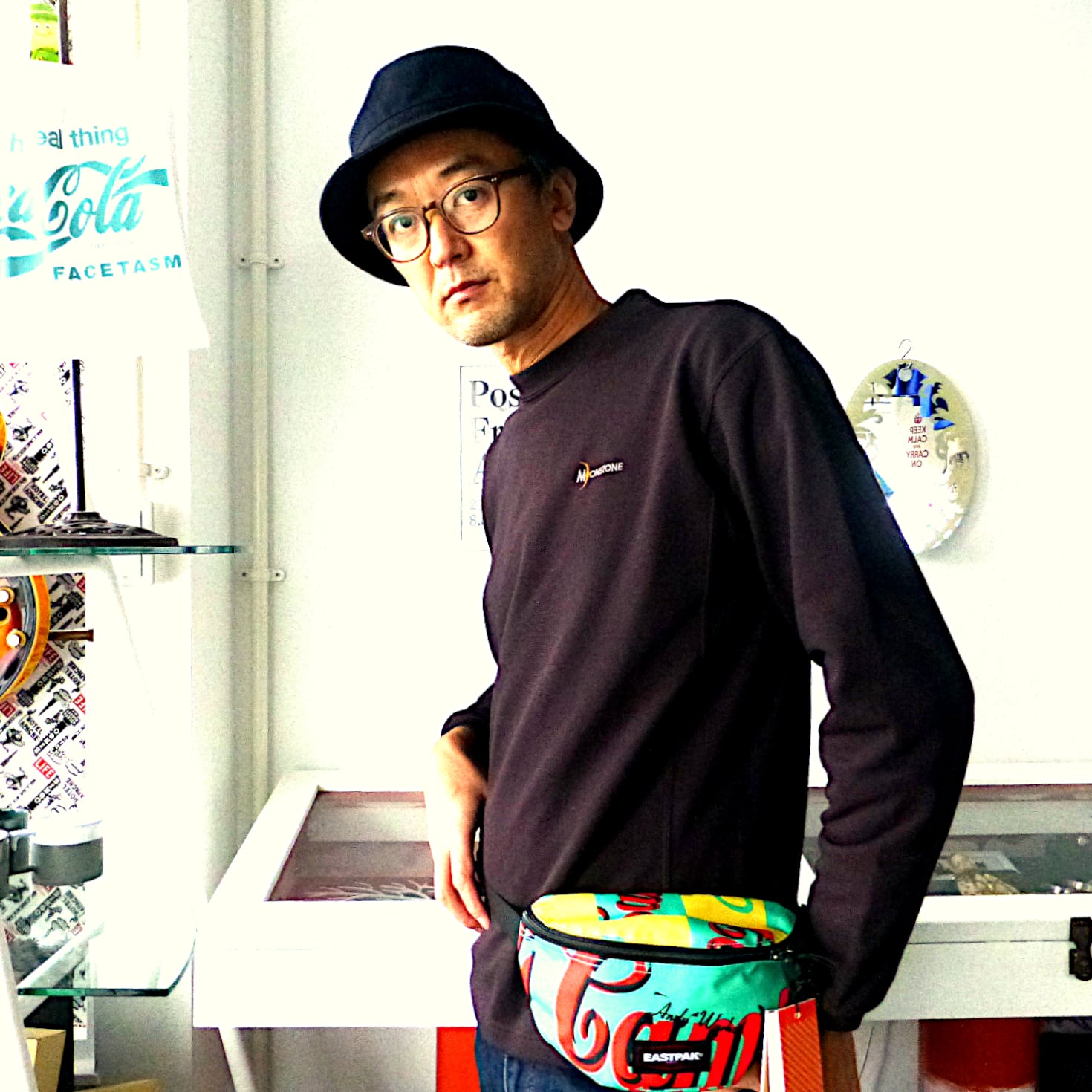 バッグ＜ｲｰｽﾄﾊﾟｯｸ アンディ・ウォーホル☮コラボウエストバッグ