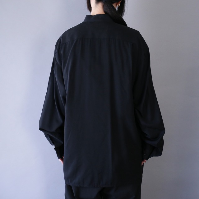 crystal decoration loop button minimal mode shirt