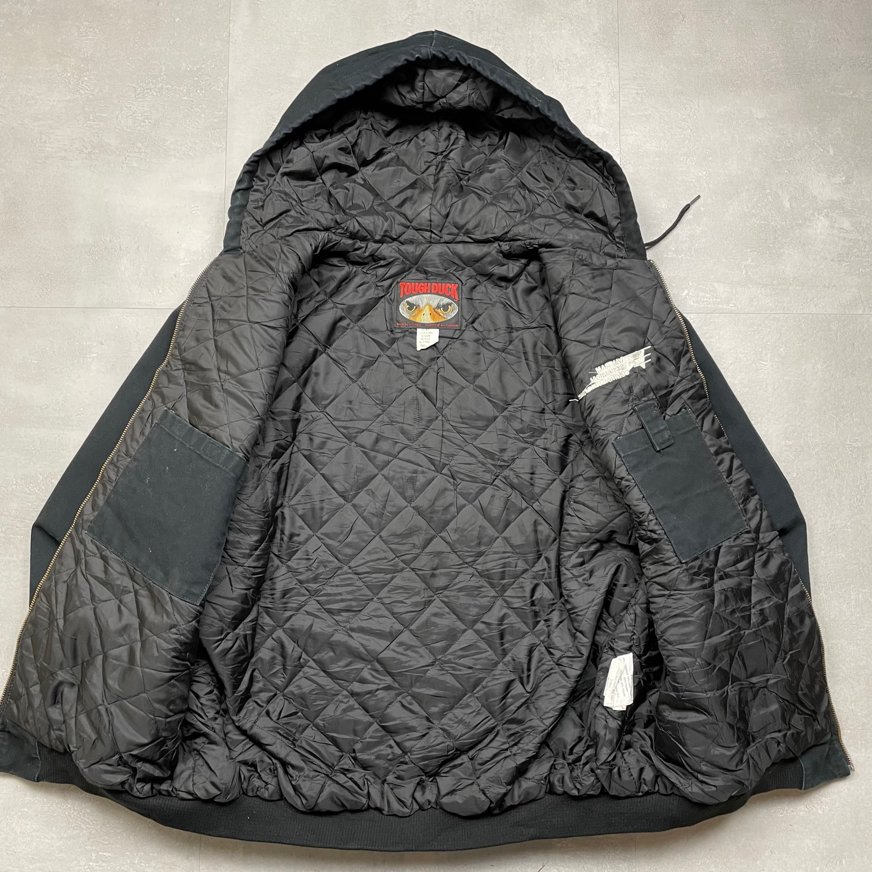 XL》 TOUGH DUCK タフダック ダックジャケット 企業刺繍 ブラック 90