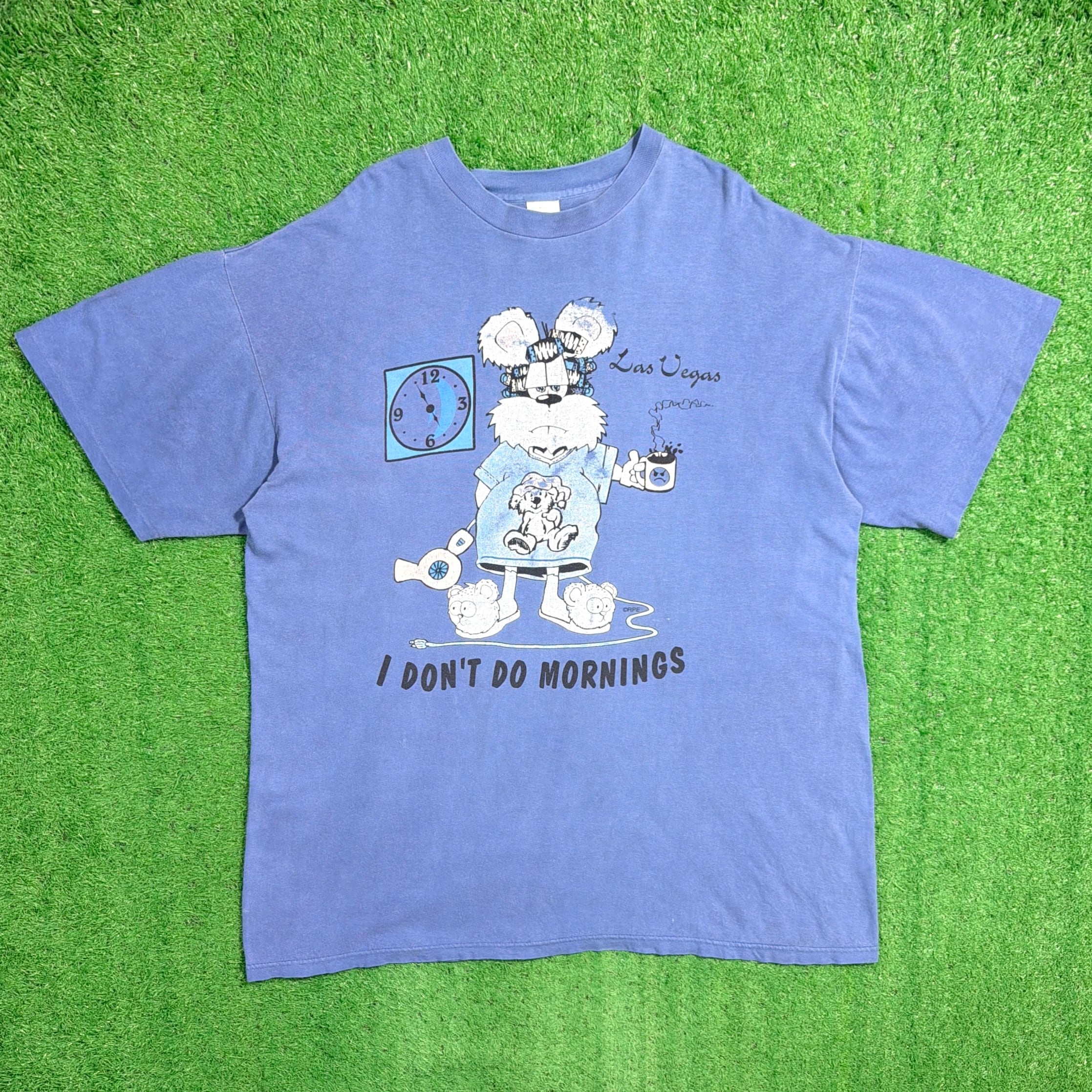 Lady's】 90s ネズミ イラスト Tシャツ ワンピース / アメリカ製 USA製