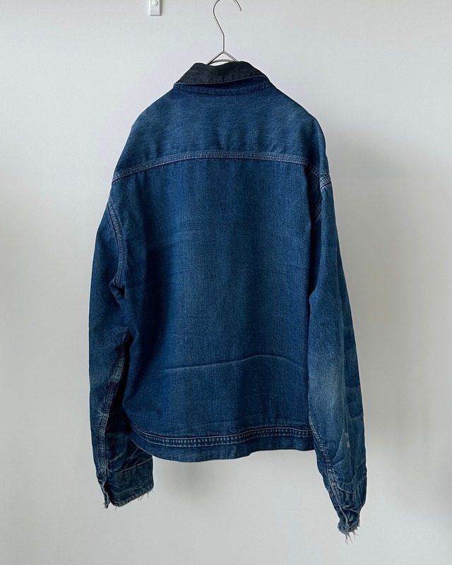 -OshKosh- Vintage 70s 44REG Denim Work Jacket made in USA