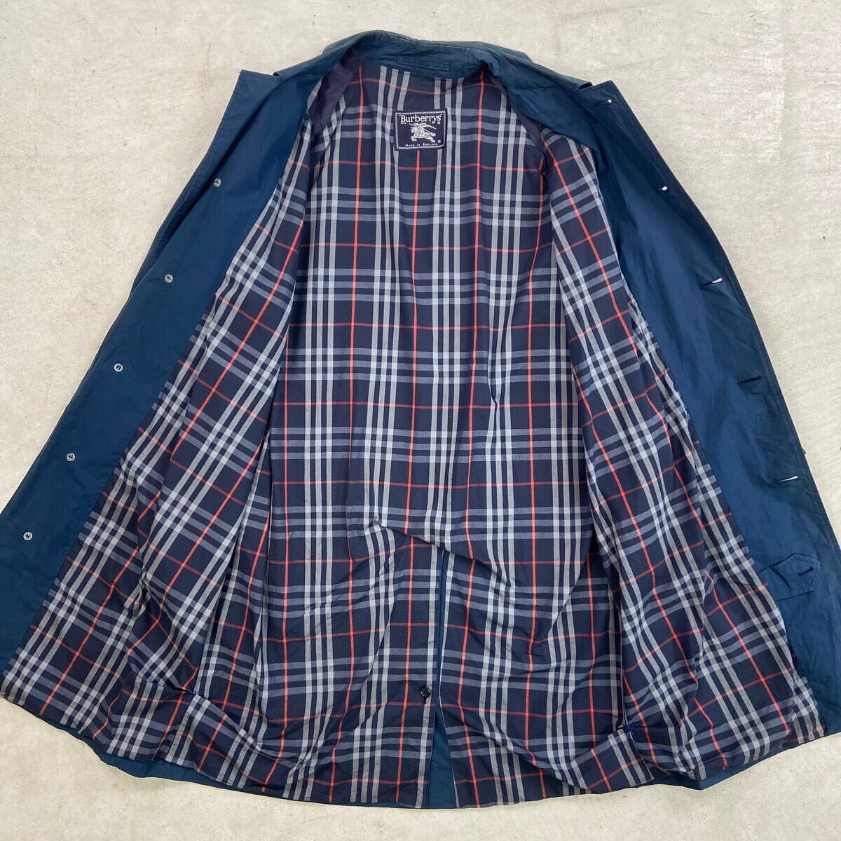 BURBERRY PRORSUM ステンカラーコート M ブラック ノバチェック 90年代