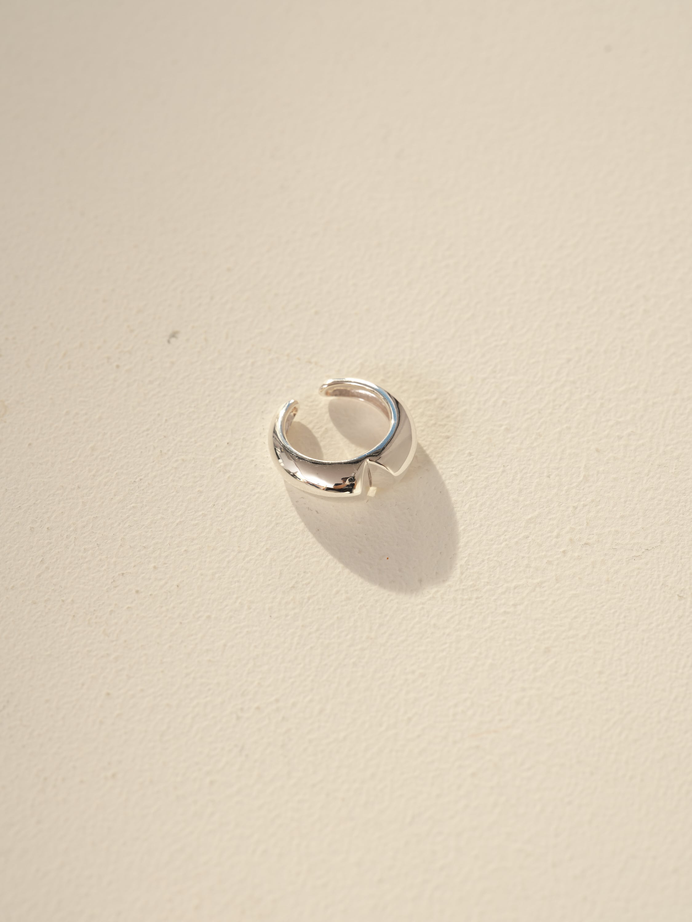 silver love cuff ring(CAAC-CR07)