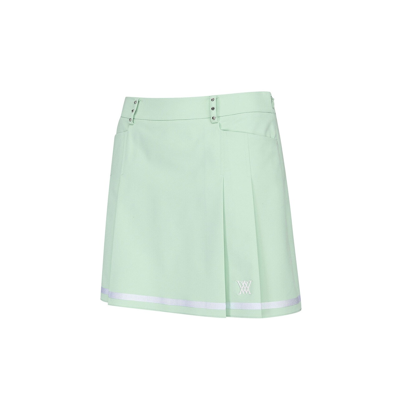 WOMEN HALF PLEATS UNDER LINE POINT SKIRT