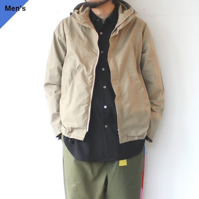 Au vrai chic Britain ワックスコットンフーデッドレインジャケット Millerain waxed cotton hooded rain jacket (Khaki)