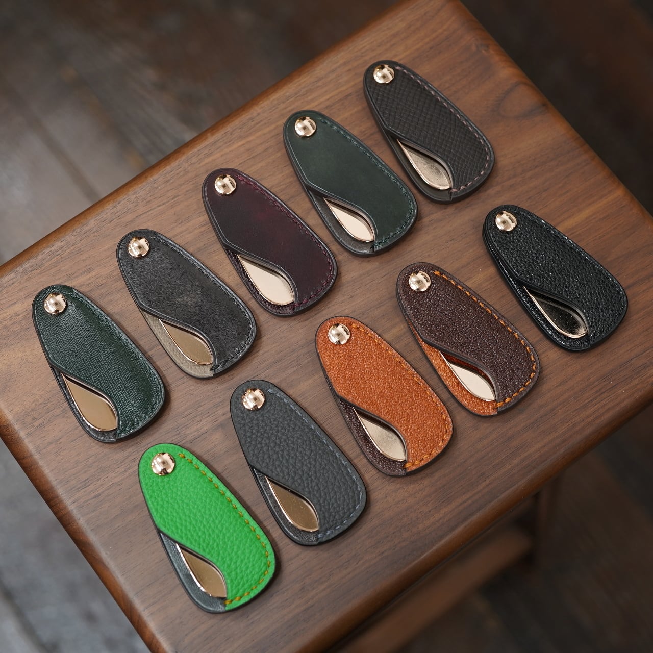 Maison d' Artisan ポータブルレザーシューホーン ピンクゴールドバージョン 革各種