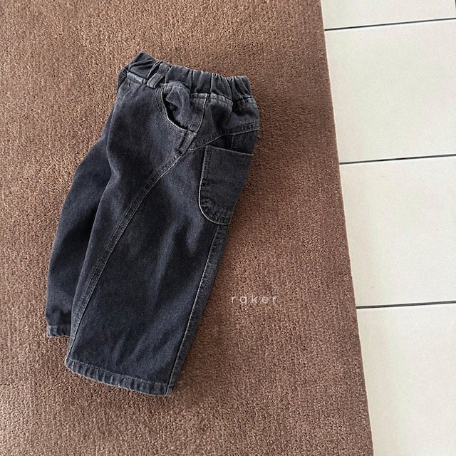 【取寄】raker|diva cut wide pants (black)|ディーバ切替ワイドパンツ(ブラック)|XS-2XL|kids|26 autumn