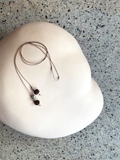 tay original/Silk code beads necklaces(brown)