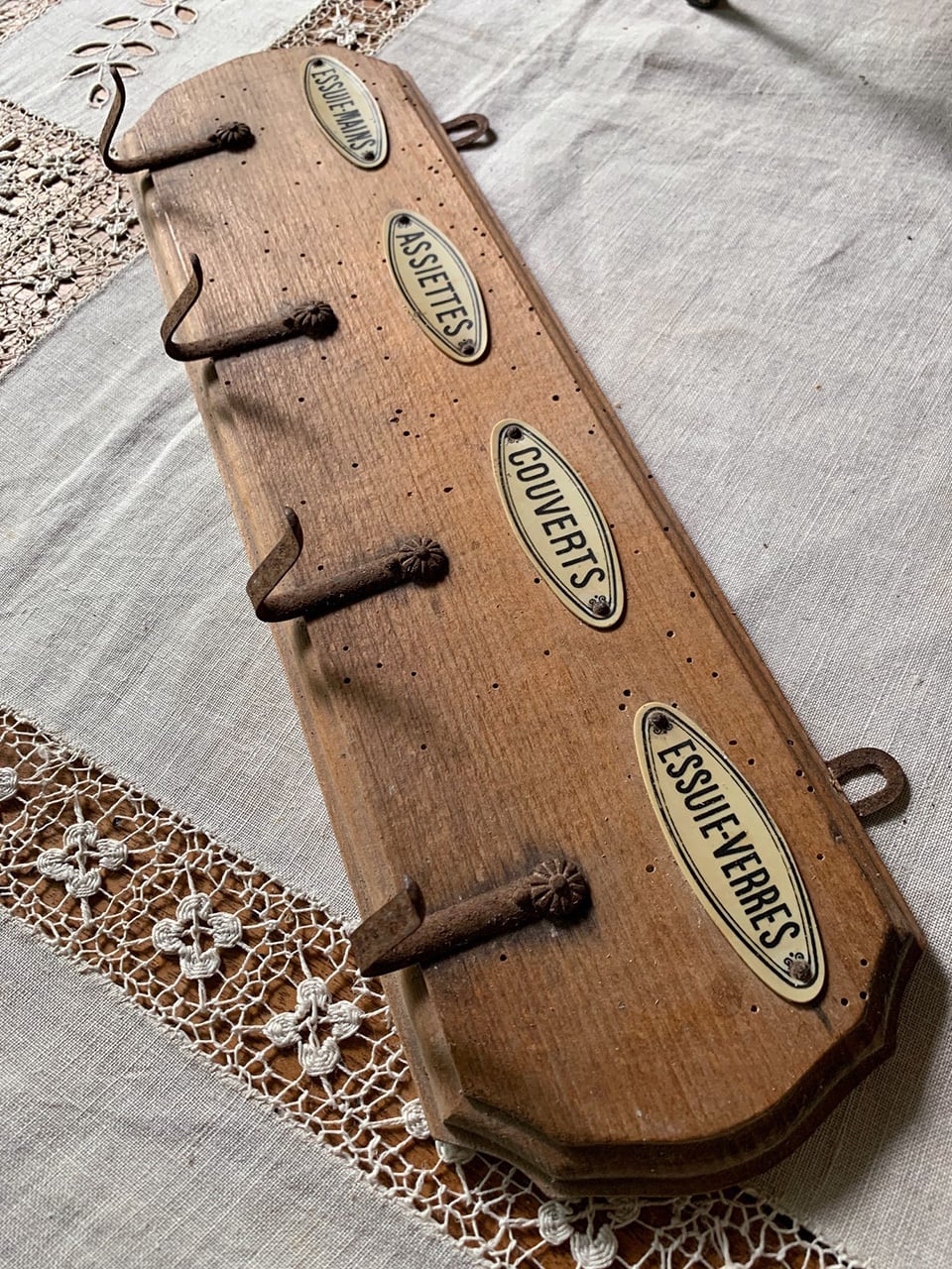 最安値！c-10. 送料無料！フランスアンティーク 3個セット 吊り下げ フランス滑車付きペンダントはかわいいアンティークネット