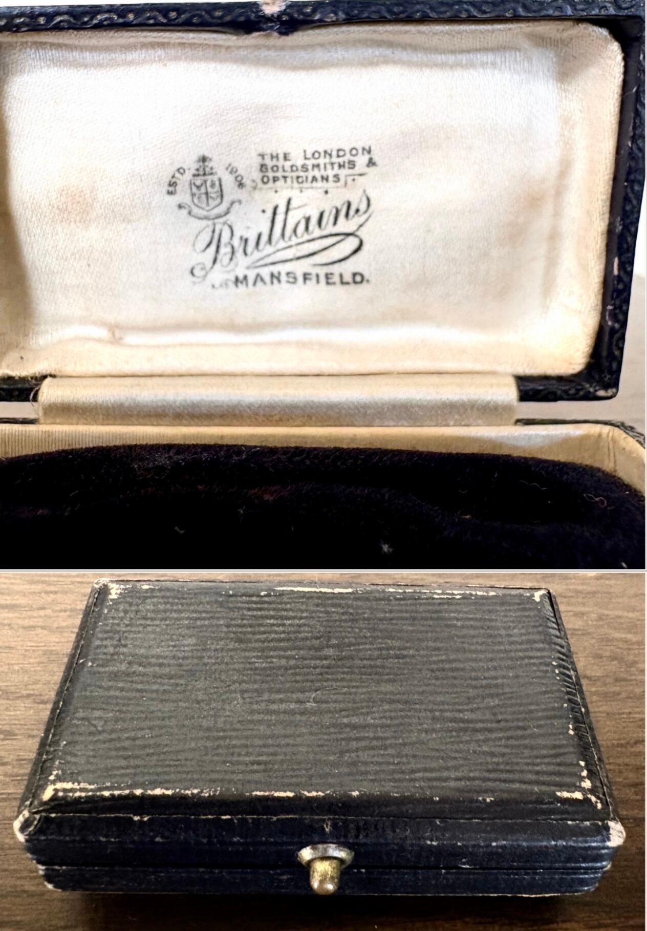 英国アンティーク ジュエリーボックス 2点 BRILLAINS MANSFIED