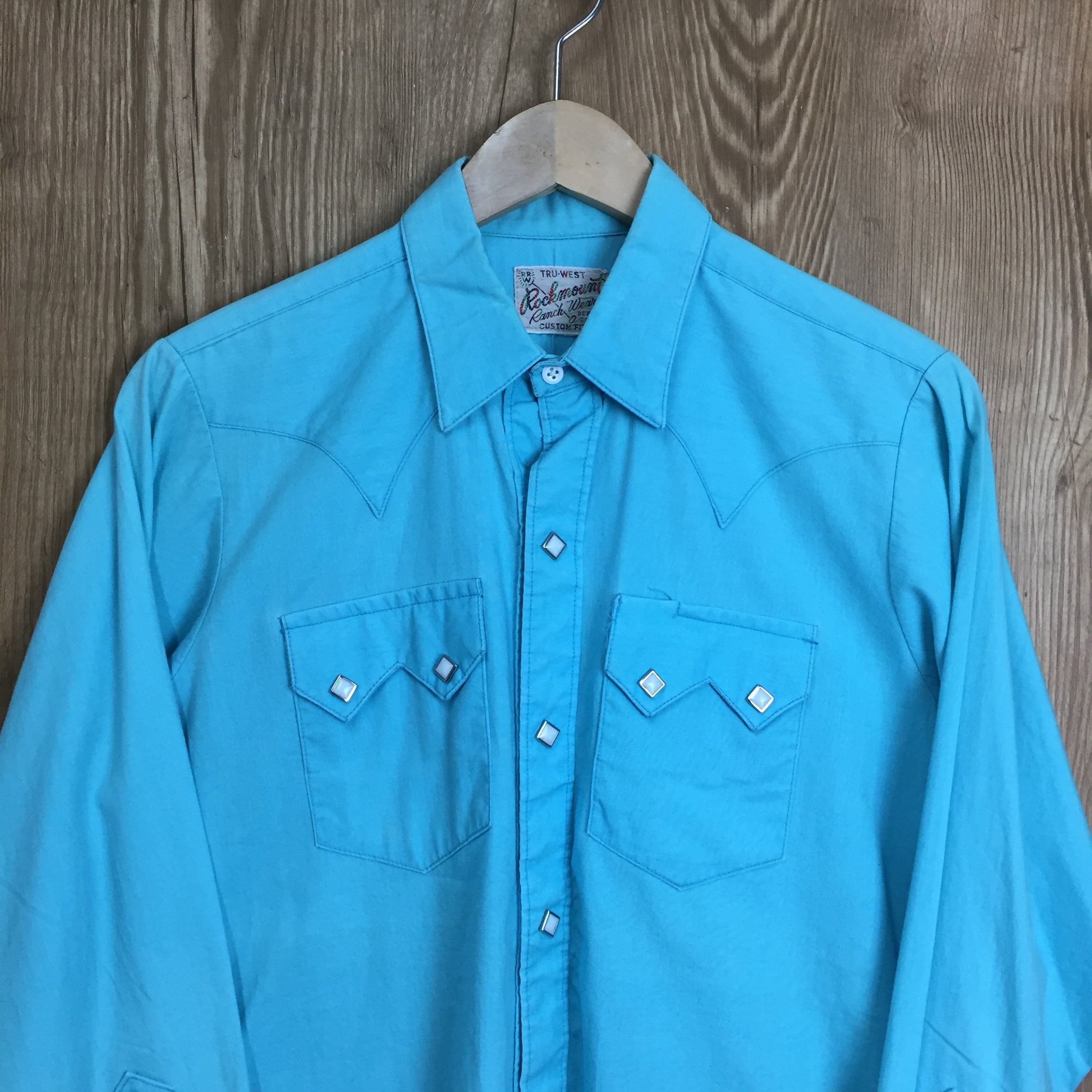 【美品】Rockmountロックマウントランチウェア　ウエスタンシャツ　80年代 ☆Rockmount Ranch Wear ロックマウント ランチウェア ウエスタン