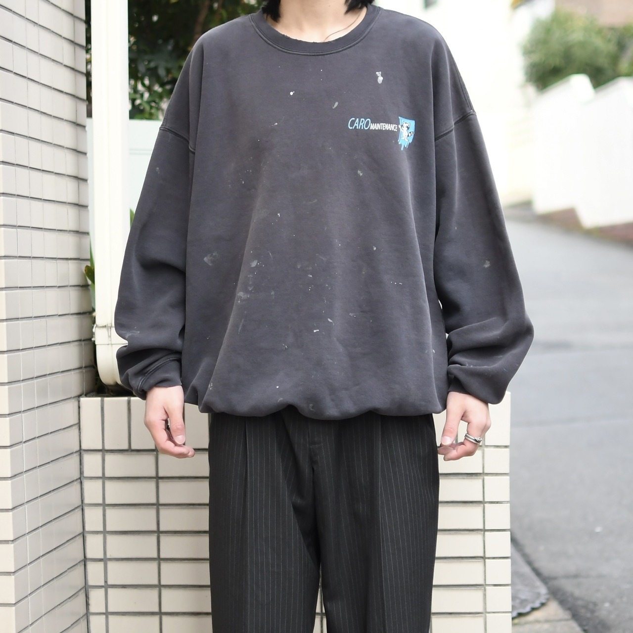 fox print fade peinted sweat