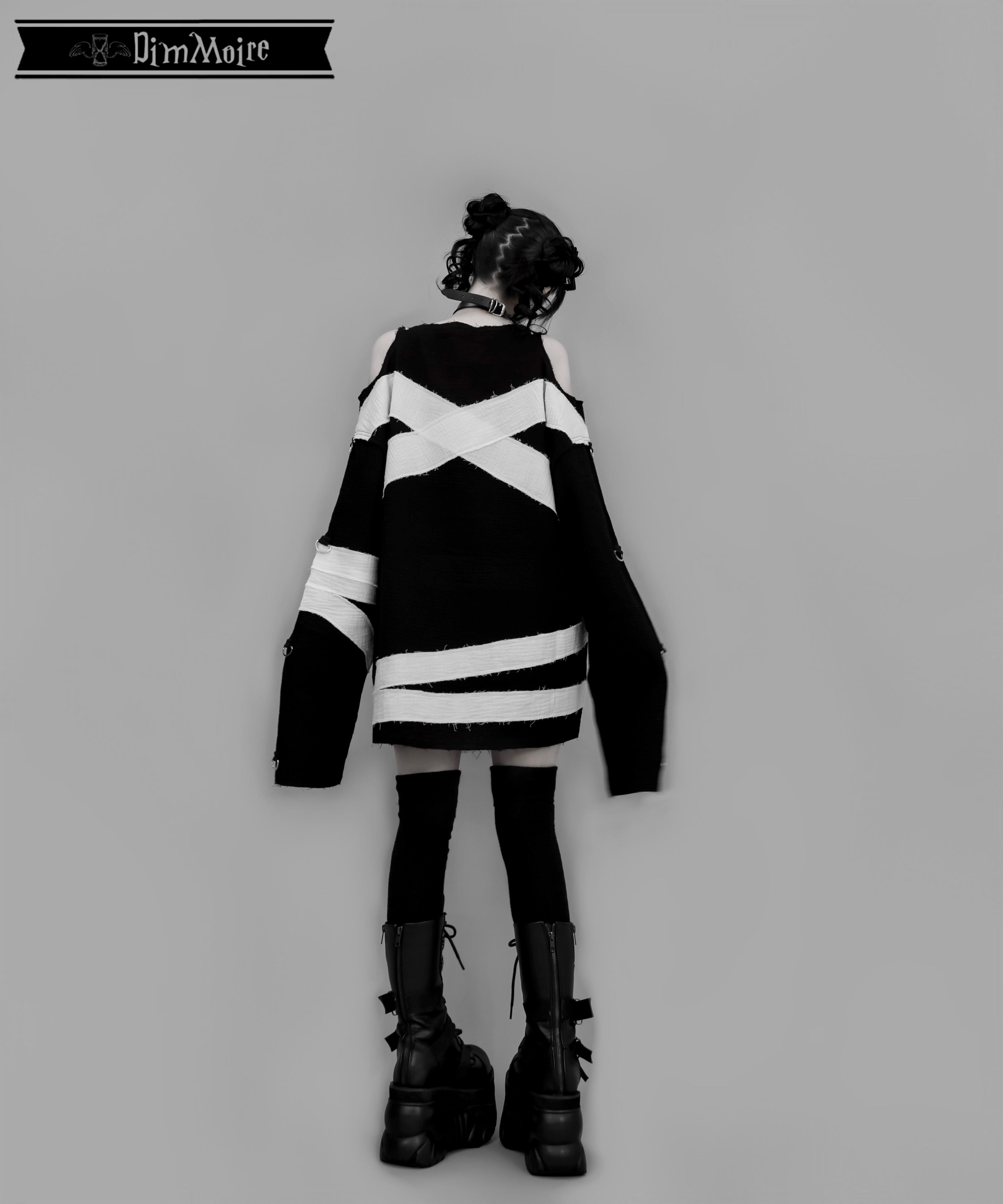 救済の十字ガーゼトップス【Black】 | DimMoire