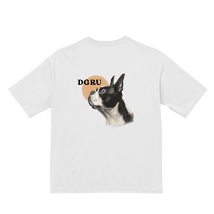 ボストンテリア　バックプリント　Tシャツ