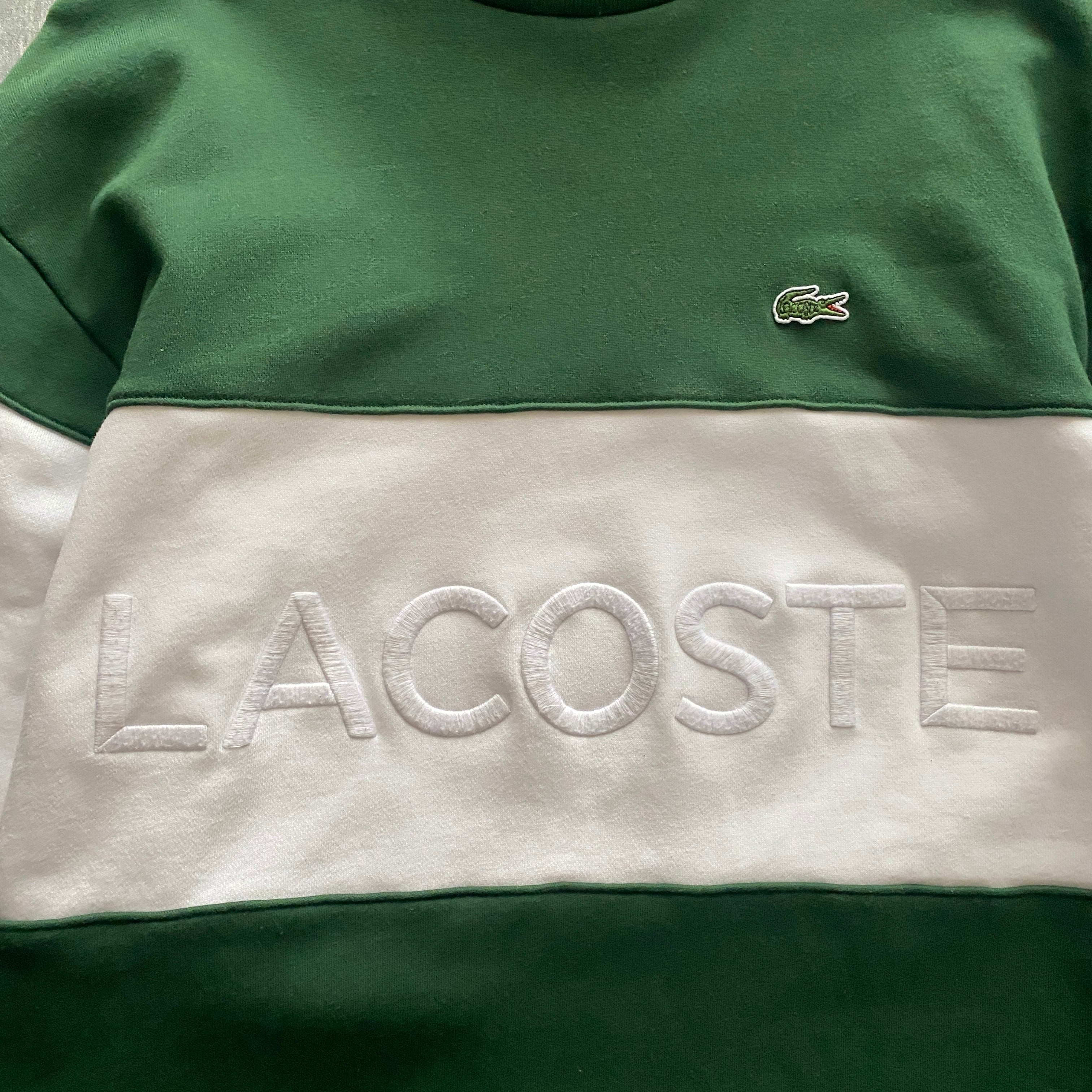 LACOSTE ラコステ スウェットパーカー　サイズ40 刺繍　ワニロゴ