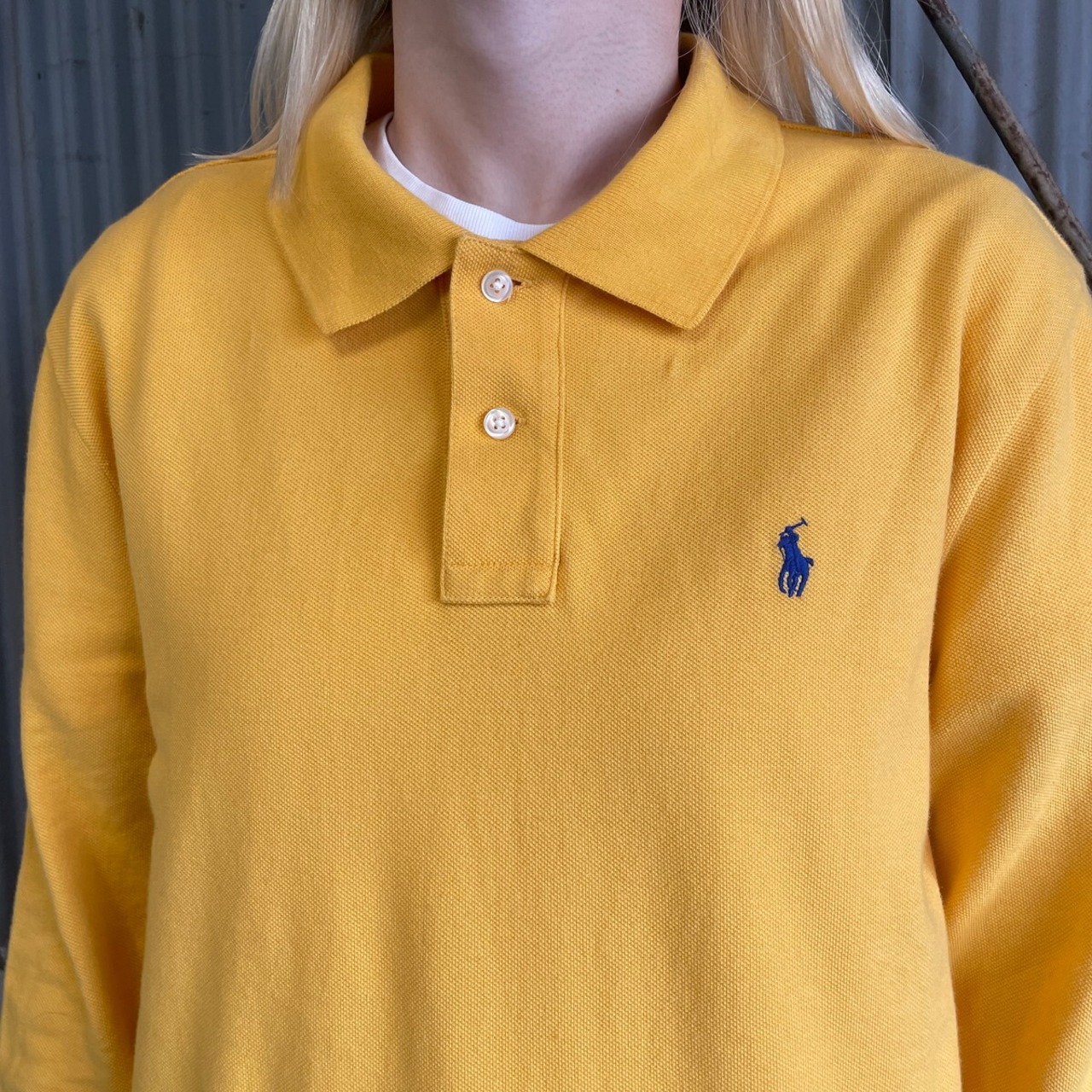 Polo Ralph Lauren ポロラルフローレン 鹿の子 長袖ポロシャツ メンズ 