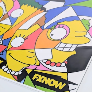 ♫ ちょうどいいB4ポスター ♫【 The Simpsons ( シンプソンズ ) 】『 Romero Britto Art 』〚アメリカン雑貨 アメトイ〛